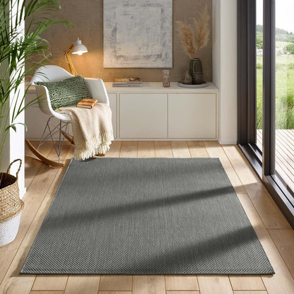 Taracarpet In- & Outdoor Teppich Sisaloptik anthrazit 240x340 cm