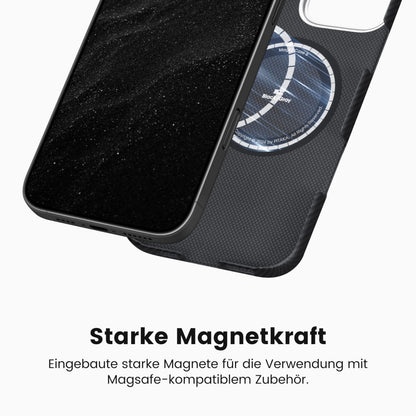 pitaka Ultradünne Aramidfaser Handyhülle iPhone 16 Pro - Schwarz/Grau