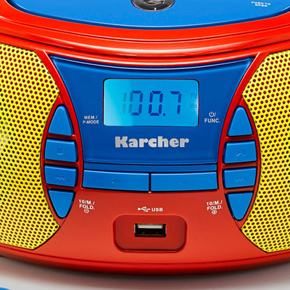 Karcher RR 5026 Kinderradio – CD-Player, UKW-Radio & Mikrofon
