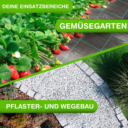 LILENO HOME Anti-Unkrautgewebe 100 g/m² wasserdurchlässig 2 x 15 m