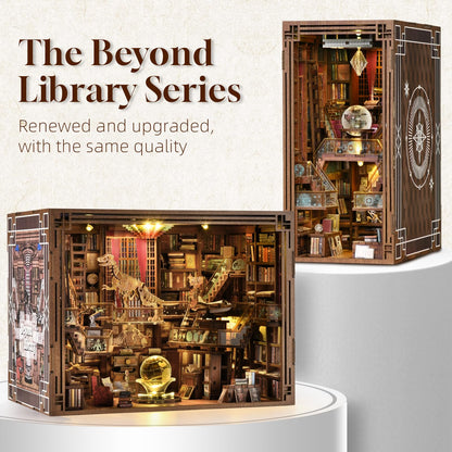 MiniCity Book Nook Kit Beyond Library Max, 3D-Holzpuzzle mit LED