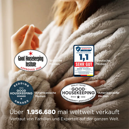BEDSURE Kuscheldecke Flanell-Fleece, Sofadecke beige, 230 x 270 cm