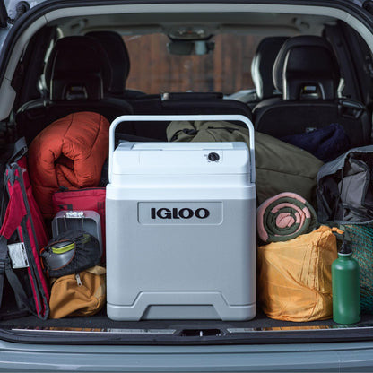 Igloo IE27 elektrische Kühlbox 27 L, 12V/230V, Grau