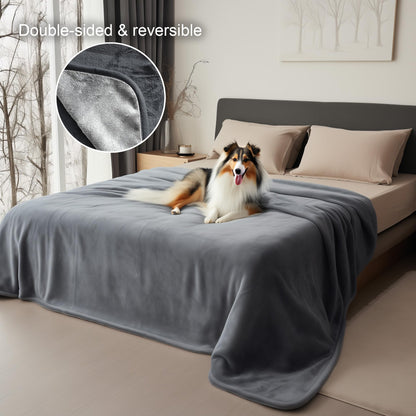 Bedding Aid Wasserdichte Schutzdecke – Dunkelgrau/Hellgrau 152x203cm