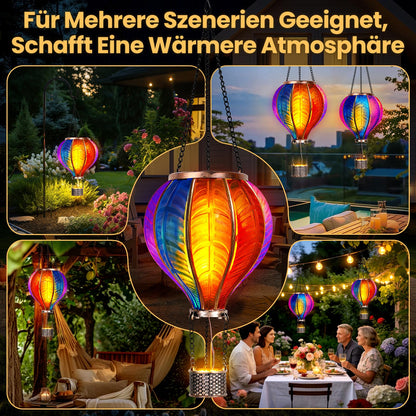 JONRRYIN Solar Heissluftballon Laterne 2er-Set für Garten & Balkon