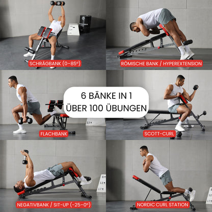 Finer Form FID Hantelbank multifunktional für Ganzkörpertraining