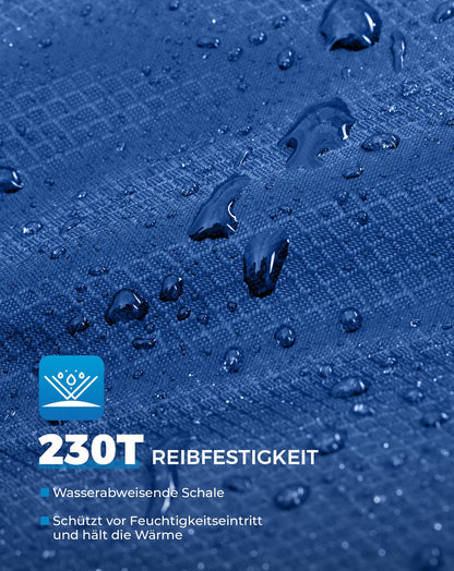 KingCamp Schlafsack 4 Jahreszeiten Deckenschlafsack Übergrösse - Blau