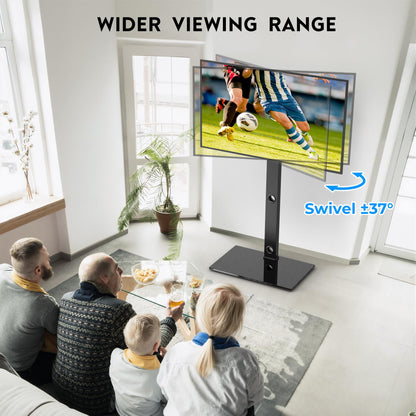 BONTEC TV-Ständer für 30-70 Zoll TVs, schwenkbar, höhenverstellbar