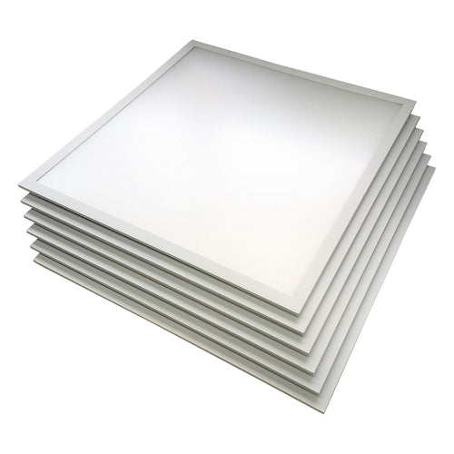 ENOVALITE LED Panel 62x62cm Deckenleuchte – 36W 4000K: Quadratisches, flaches Panel mit weißer Oberfläche für homogene Deckenbeleuchtung.