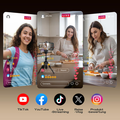 SYNCO XView Selfie Monitor, magnetischer Smartphone Vlog Bildschirm