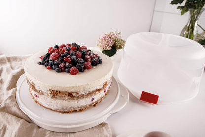 Dr. Oetker Kuchentransportbox Bake & Go, Ø 38,5 cm, mit Kühlakkus