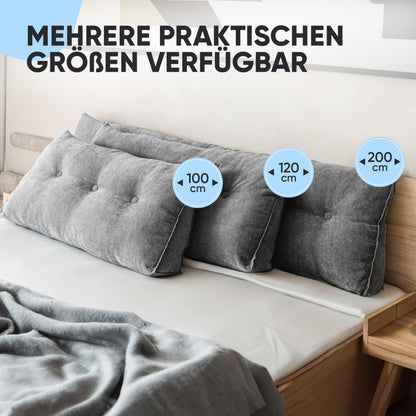 Björn&Schiller Rückenkissen Lesekissen – 140 cm Grau