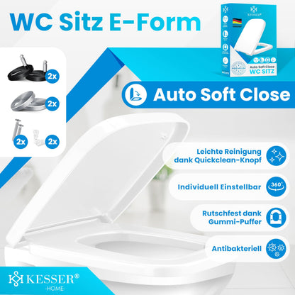 KESSER WC-Sitz mit Absenkautomatik und Quick-Release aus Duroplast
