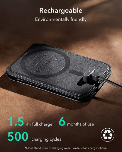 ESR Geo MagSafe Wallet mit Wo ist?-Funktion und RFID-Schutz, Schwarz