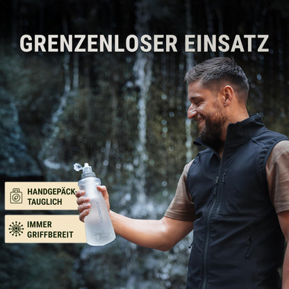 Bachgold Squeeze Wasserfilter Outdoor mit Virus-Filtration, 1000 ml