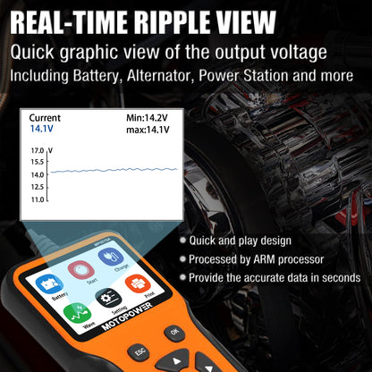 MOTOPOWER MP0515A 12V Autobatterietester und Ladesystemtester