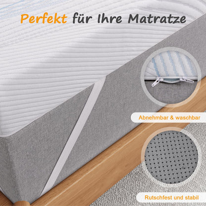 Sleremind Matratzen Topper 140x200 cm, 7 cm Gel-Memory-Schaum