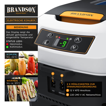 Brandson Kühl-/Wärmebox elektrisch 10L 230V/12V – Cool Grey