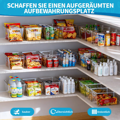 HPYLIF·H Kühlschrank Organizer, 4er Set Aufbewahrungsbox BPA-frei
