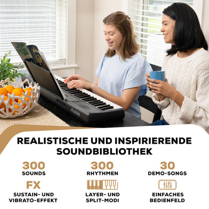 Alesis Melody 61 Digital Keyboard Piano für Einsteiger 61 Tasten