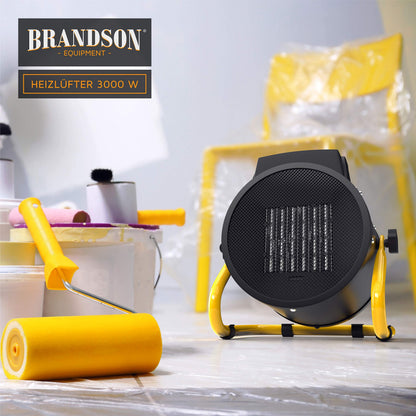 Brandson Heizlüfter 3000 W Keramik Elektroheizgebläse Bautrockner