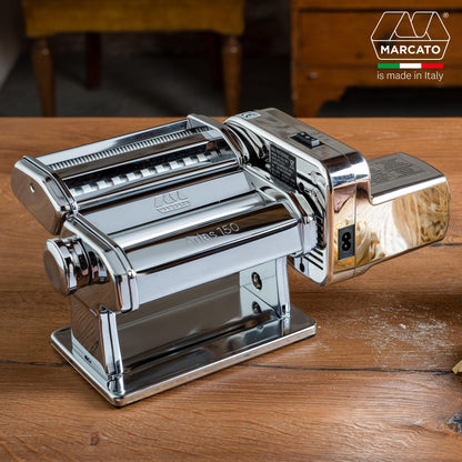 Marcato Atlas 150 Elektrische Nudelmaschine - Motor, Edelstahl