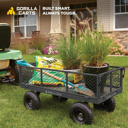 Gorilla Wandelbarer Garten-Transportwagen 362.9 kg – Schwarz
