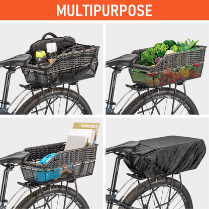 PINNAMAX Velokorb hinten, 25 L, wetterfest, Tragkraft bis 20 kg
