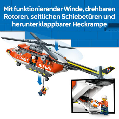 LEGO City Hubschrauber der Küstenwache 60503 Bauset mit 551 Teilen