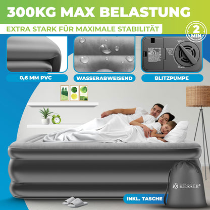 KESSER Luftbett Gästebett – Selbstaufblasend mit Pumpe, Doppel