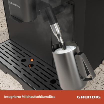 GRUNDIG KVA 6230 Kaffeevollautomat mit Milchaufschäumdüse – Schwarz