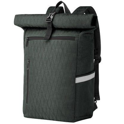 Wiserset Gepäckträgertasche 22L, 2-in-1 Rucksack mit Laptopfach, schwarz, reflektierende Elemente