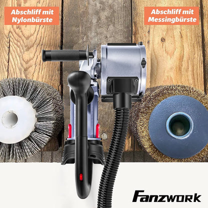 FANZWORK V2 Satiniermaschine 1500W - Oberflächenrenovierung