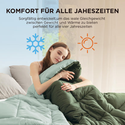 BEDSURE Bettdecke 155x220 cm Ganzjahresdecke für Allergiker