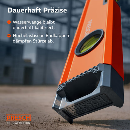 Presch Präzisions-Wasserwaagen Set 3tlg. – 40, 60, 100 cm