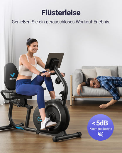 MERACH S08B1 Liegeergometer mit Bluetooth und 8 Widerstandsstufen