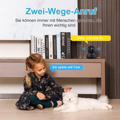 litokam Little elf Überwachungskamera 2K WLAN Innenkamera, 2 Stück