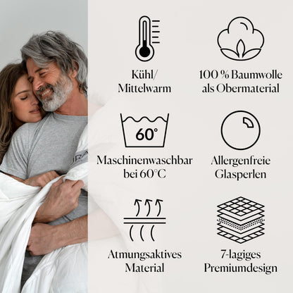 CURA Pearl Classic Gewichtsdecke Therapie - 150x210 cm, 7kg
