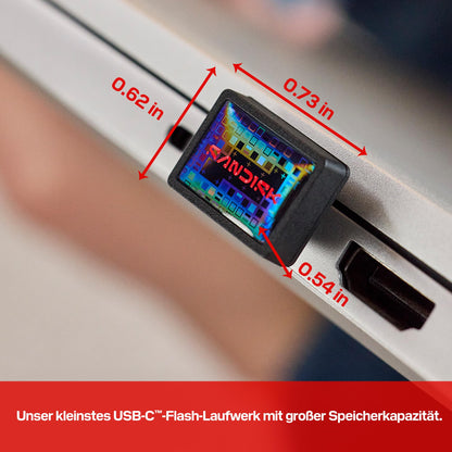 SanDisk Extreme Fit USB-C Flash-Laufwerk 256 GB, 400 MB/s