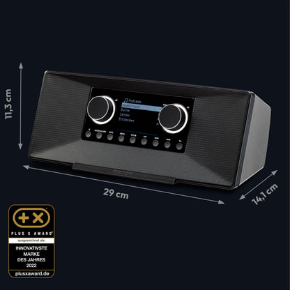 MEDION P85333 Internetradio DAB+ mit WLAN, schwarz