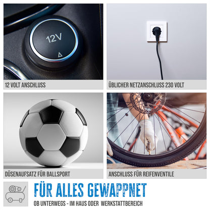 Güde Kompressor Airpower Dual Drive 12/230V, 150 W, 8 bar, 5-tlg.