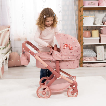 Bayer Design Puppenwagen Xeo Kombiwagen mit Tasche, rosa
