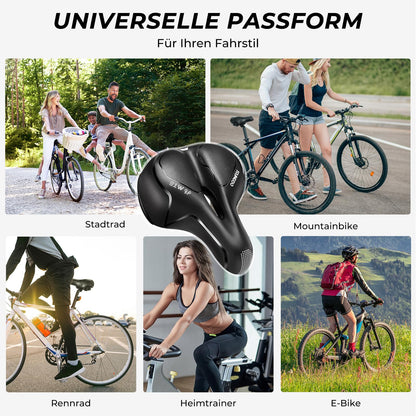 YOUNGDO Gel-Fahrradsattel, ergonomisch, mit wasserdichter Abdeckung