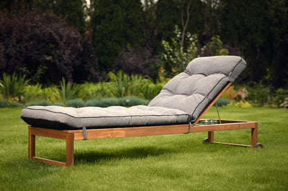 Bjird Liegenauflage für Gartenliege, 200 x 55 x 8 cm, Anthrazit
