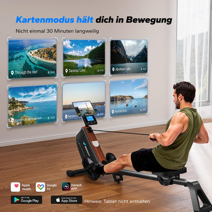 MERACH Rudergerät R15B4, klappbare Magnet-Rudermaschine für Zuhause