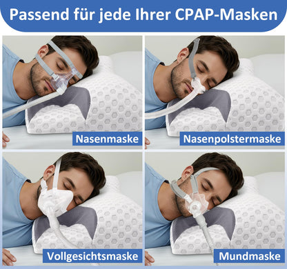Hypuno CPAP Kissen Memory Foam, ergonomisches Nackenstützkissen