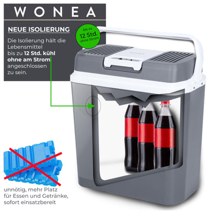EcoCool 24L Kühlbox Thermoelektrisch 12V/230V Kühlen & Heizen USB