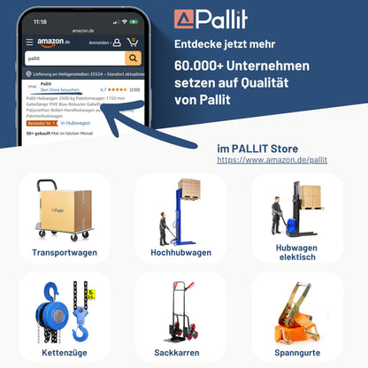 Pallit Diablo-FS Treppen-Sackkarre klappbar - 3-Rad-System, 120kg