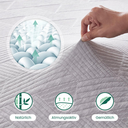 Bonnvia Topper Matratzentopper Gelschaum - 160x200cm H3/H4