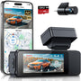 GKU D700 Dashcam Auto, 4K Dual-Kamera vorne hinten mit GPS, WLAN und 3,18-Zoll-Touchscreen
